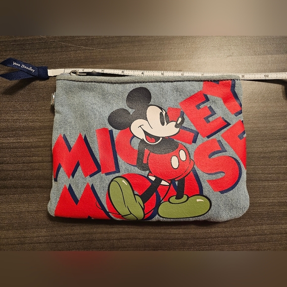 Disney Kipling 90 Years of Mickey Mouse Large Pouch Crossbody Purse NWOT - Picture 8 of 11